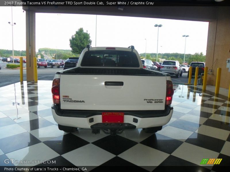 Super White / Graphite Gray 2007 Toyota Tacoma V6 PreRunner TRD Sport Double Cab