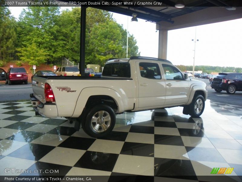 Super White / Graphite Gray 2007 Toyota Tacoma V6 PreRunner TRD Sport Double Cab
