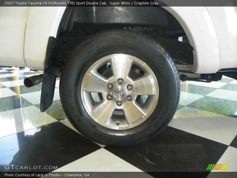 Super White / Graphite Gray 2007 Toyota Tacoma V6 PreRunner TRD Sport Double Cab