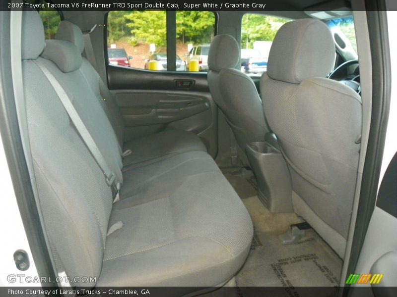 Super White / Graphite Gray 2007 Toyota Tacoma V6 PreRunner TRD Sport Double Cab