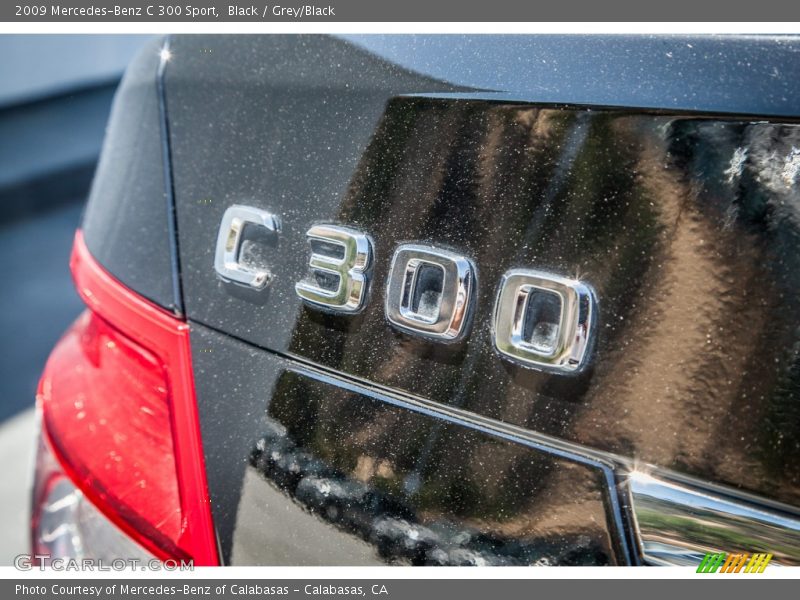 Black / Grey/Black 2009 Mercedes-Benz C 300 Sport
