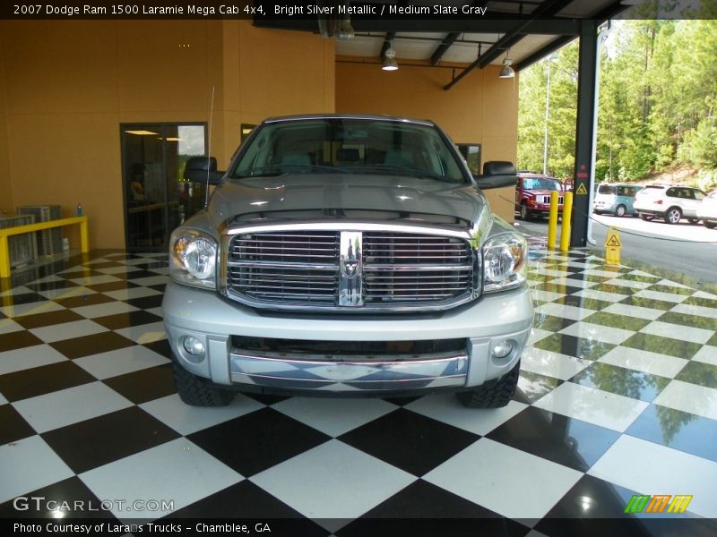 Bright Silver Metallic / Medium Slate Gray 2007 Dodge Ram 1500 Laramie Mega Cab 4x4