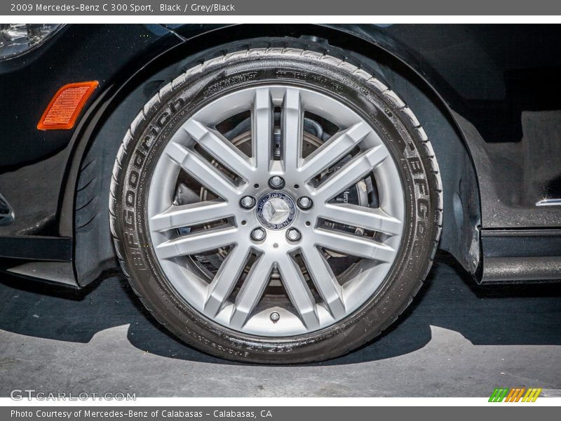 Black / Grey/Black 2009 Mercedes-Benz C 300 Sport