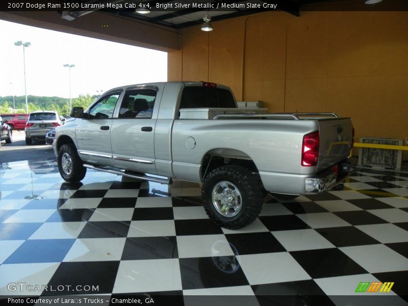 Bright Silver Metallic / Medium Slate Gray 2007 Dodge Ram 1500 Laramie Mega Cab 4x4