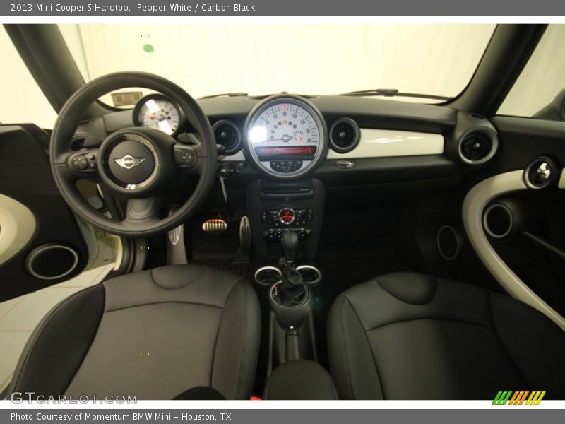 Pepper White / Carbon Black 2013 Mini Cooper S Hardtop