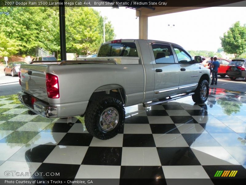 Bright Silver Metallic / Medium Slate Gray 2007 Dodge Ram 1500 Laramie Mega Cab 4x4