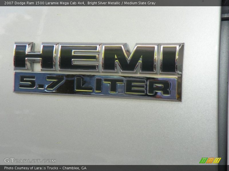 Bright Silver Metallic / Medium Slate Gray 2007 Dodge Ram 1500 Laramie Mega Cab 4x4