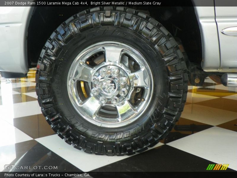 Bright Silver Metallic / Medium Slate Gray 2007 Dodge Ram 1500 Laramie Mega Cab 4x4