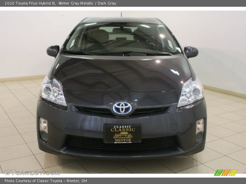 Winter Gray Metallic / Dark Gray 2010 Toyota Prius Hybrid III