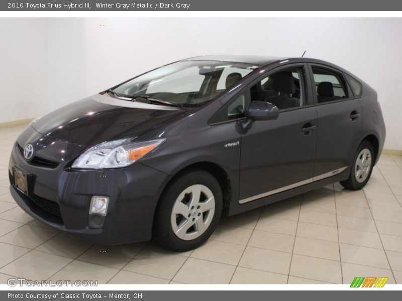 Winter Gray Metallic / Dark Gray 2010 Toyota Prius Hybrid III