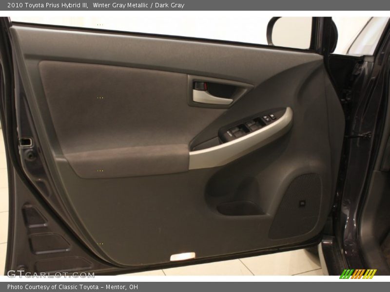 Winter Gray Metallic / Dark Gray 2010 Toyota Prius Hybrid III