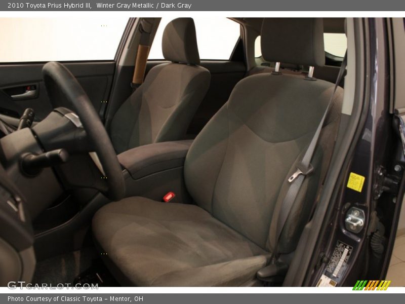 Winter Gray Metallic / Dark Gray 2010 Toyota Prius Hybrid III