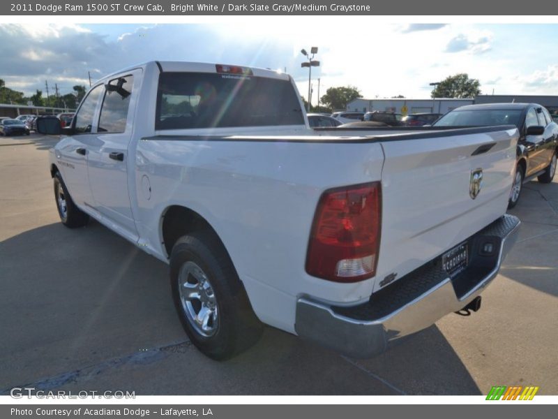 Bright White / Dark Slate Gray/Medium Graystone 2011 Dodge Ram 1500 ST Crew Cab