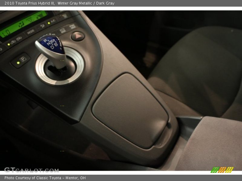 Winter Gray Metallic / Dark Gray 2010 Toyota Prius Hybrid III