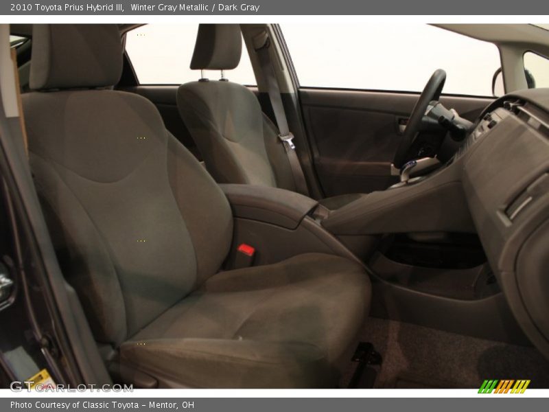 Winter Gray Metallic / Dark Gray 2010 Toyota Prius Hybrid III