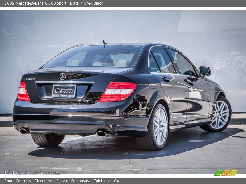 Black / Grey/Black 2009 Mercedes-Benz C 300 Sport