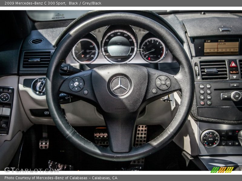 Black / Grey/Black 2009 Mercedes-Benz C 300 Sport