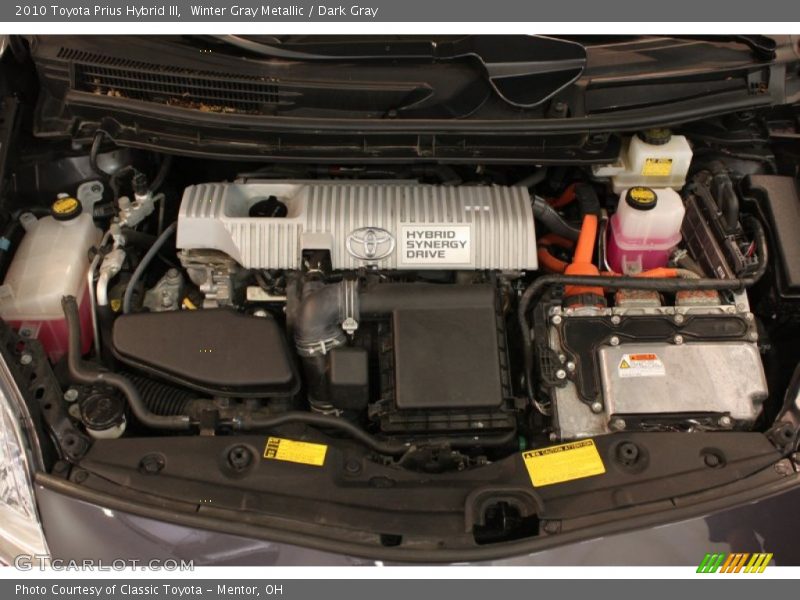 Winter Gray Metallic / Dark Gray 2010 Toyota Prius Hybrid III