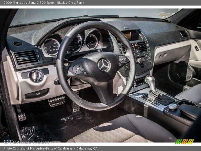 Black / Grey/Black 2009 Mercedes-Benz C 300 Sport