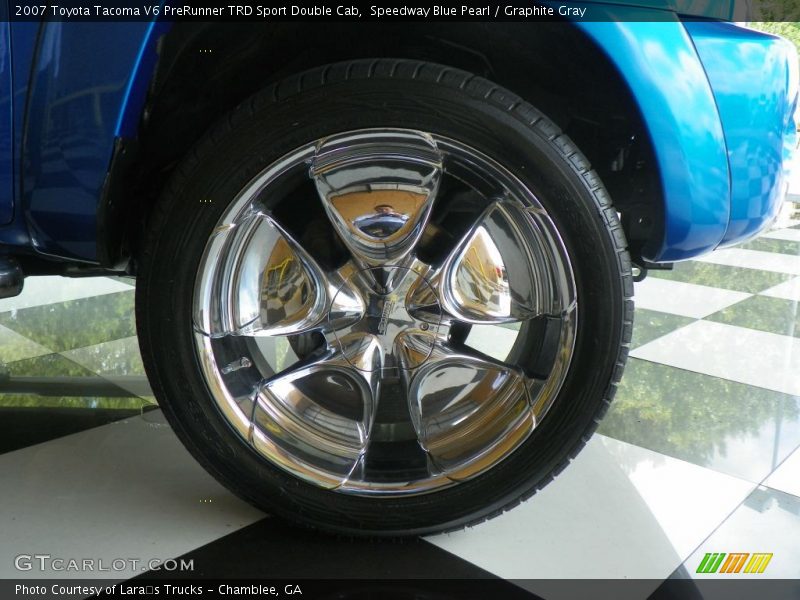 Speedway Blue Pearl / Graphite Gray 2007 Toyota Tacoma V6 PreRunner TRD Sport Double Cab