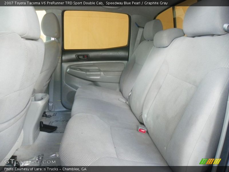 Speedway Blue Pearl / Graphite Gray 2007 Toyota Tacoma V6 PreRunner TRD Sport Double Cab