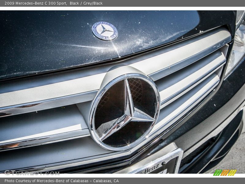 Black / Grey/Black 2009 Mercedes-Benz C 300 Sport
