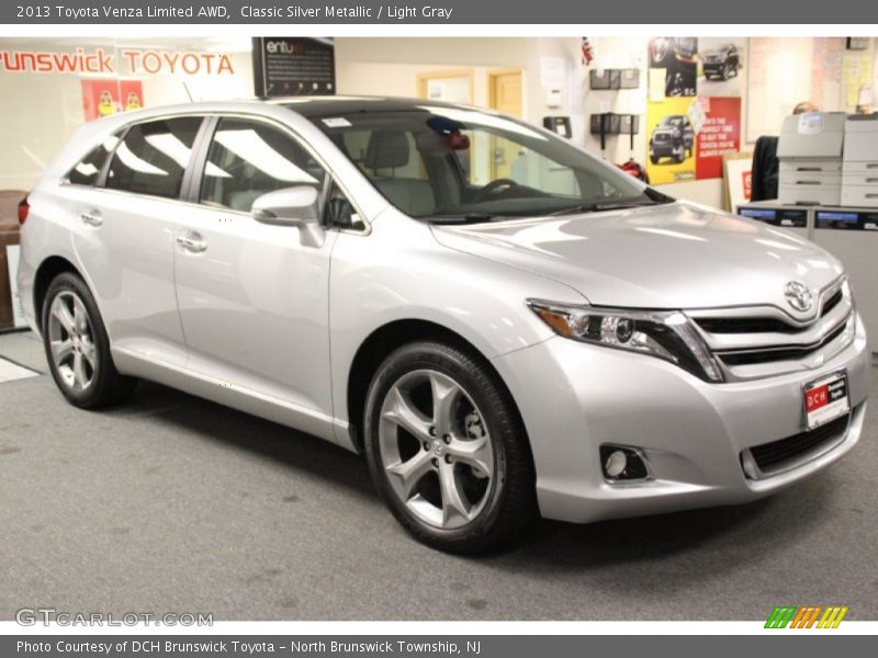 Classic Silver Metallic / Light Gray 2013 Toyota Venza Limited AWD