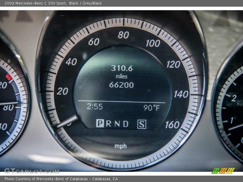 Black / Grey/Black 2009 Mercedes-Benz C 300 Sport