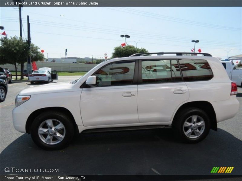 Super White / Sand Beige 2008 Toyota Land Cruiser