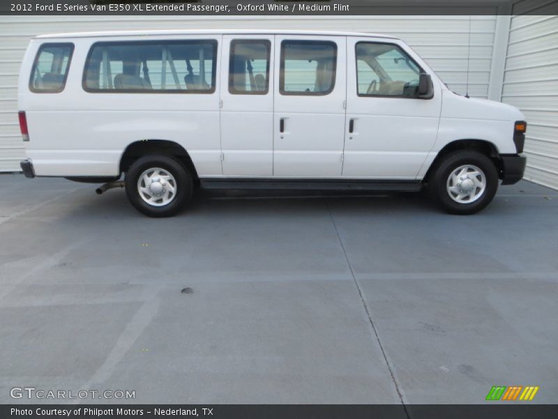 Oxford White / Medium Flint 2012 Ford E Series Van E350 XL Extended Passenger