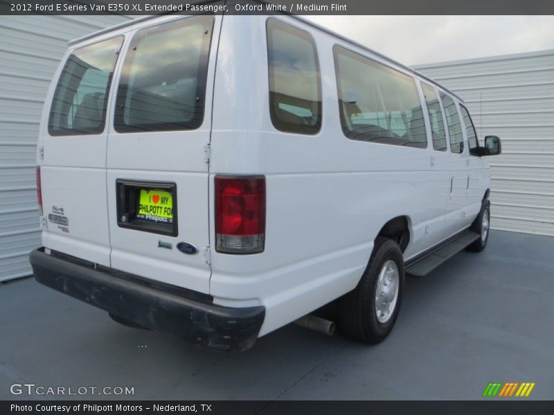 Oxford White / Medium Flint 2012 Ford E Series Van E350 XL Extended Passenger