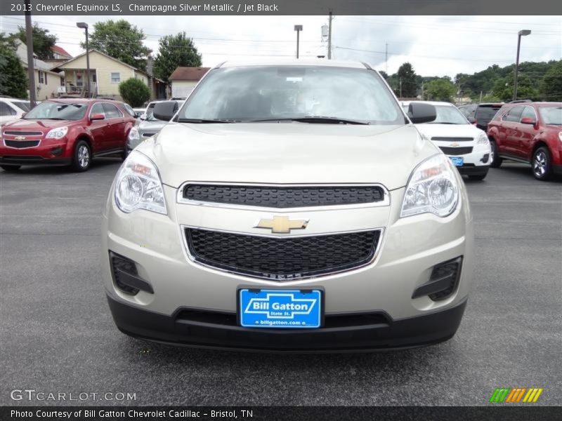 Champagne Silver Metallic / Jet Black 2013 Chevrolet Equinox LS