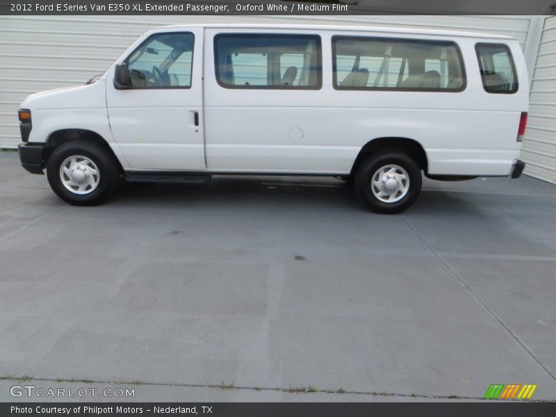 Oxford White / Medium Flint 2012 Ford E Series Van E350 XL Extended Passenger