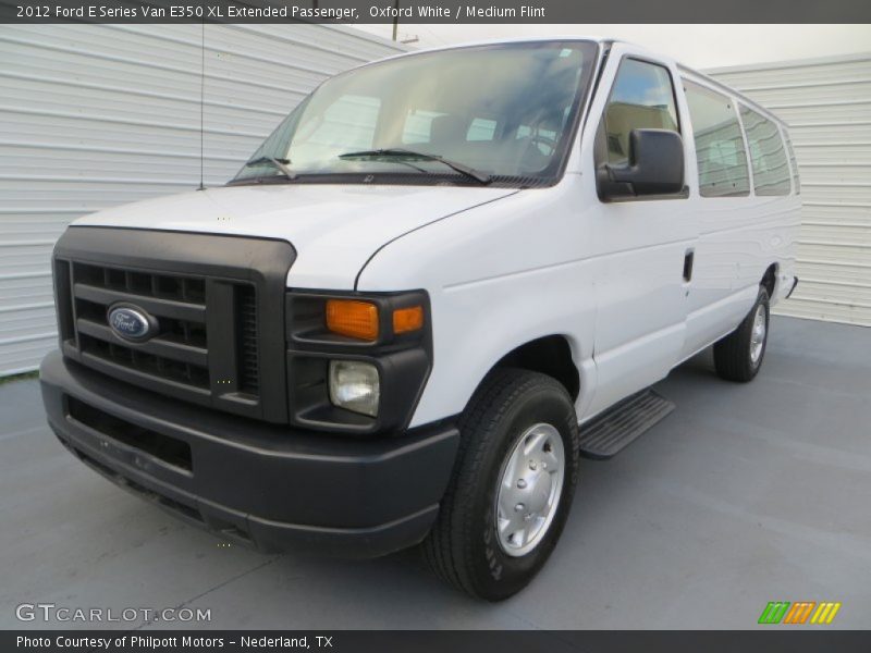 Oxford White / Medium Flint 2012 Ford E Series Van E350 XL Extended Passenger