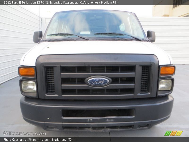 Oxford White / Medium Flint 2012 Ford E Series Van E350 XL Extended Passenger