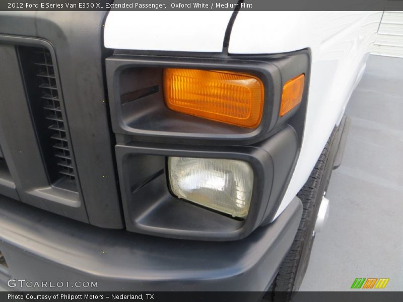 Oxford White / Medium Flint 2012 Ford E Series Van E350 XL Extended Passenger