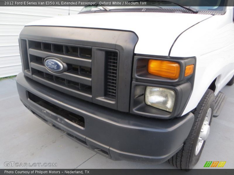 Oxford White / Medium Flint 2012 Ford E Series Van E350 XL Extended Passenger