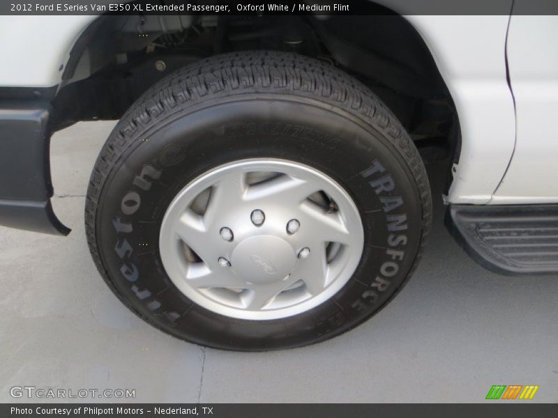 Oxford White / Medium Flint 2012 Ford E Series Van E350 XL Extended Passenger