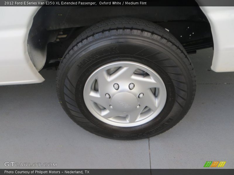 Oxford White / Medium Flint 2012 Ford E Series Van E350 XL Extended Passenger