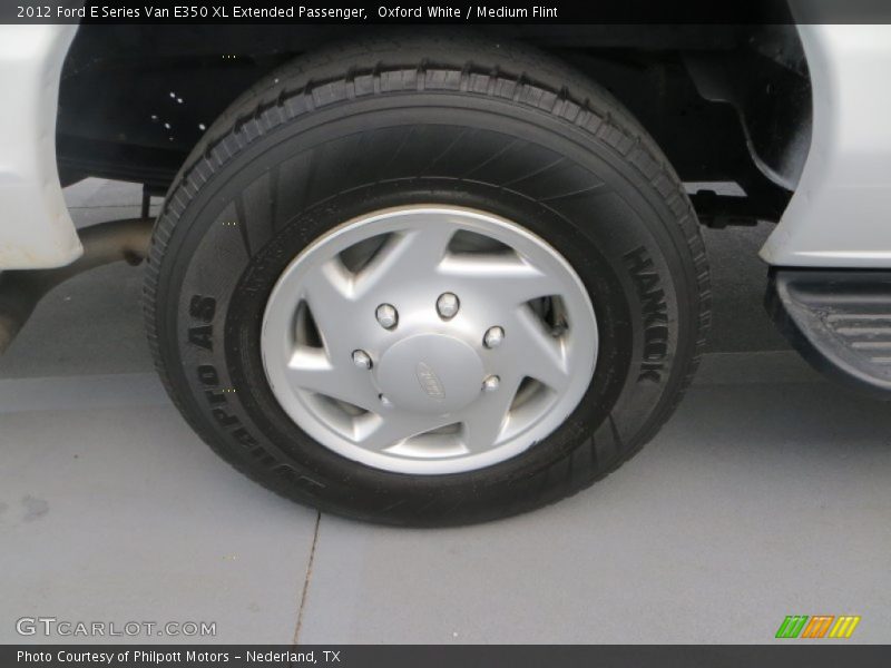 Oxford White / Medium Flint 2012 Ford E Series Van E350 XL Extended Passenger