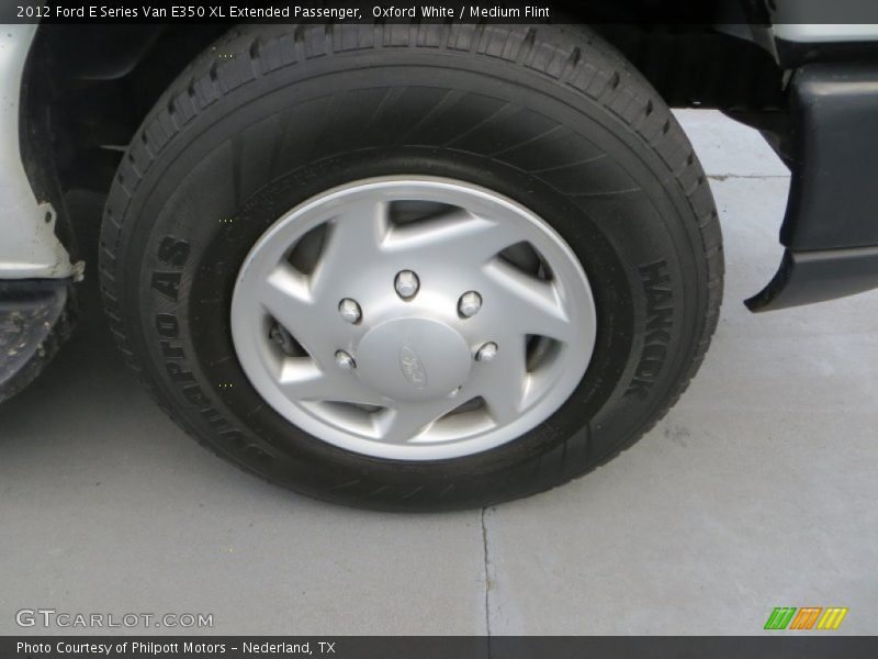 Oxford White / Medium Flint 2012 Ford E Series Van E350 XL Extended Passenger