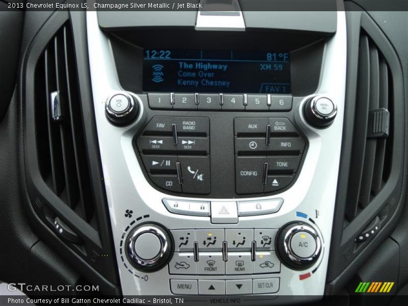 Champagne Silver Metallic / Jet Black 2013 Chevrolet Equinox LS