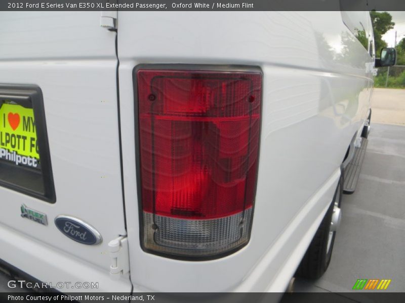 Oxford White / Medium Flint 2012 Ford E Series Van E350 XL Extended Passenger