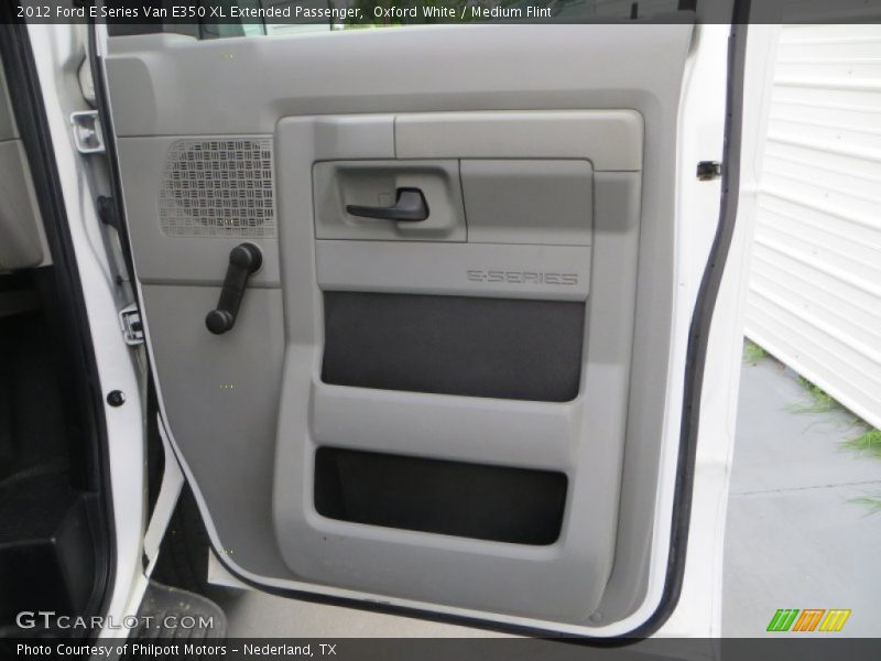 Oxford White / Medium Flint 2012 Ford E Series Van E350 XL Extended Passenger