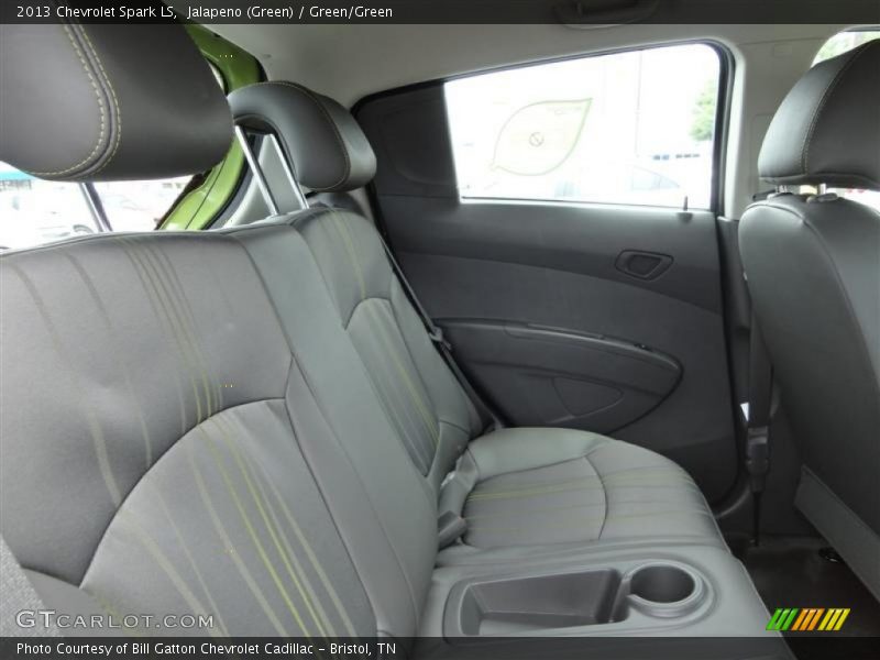 Jalapeno (Green) / Green/Green 2013 Chevrolet Spark LS
