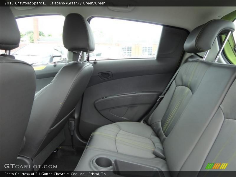 Jalapeno (Green) / Green/Green 2013 Chevrolet Spark LS