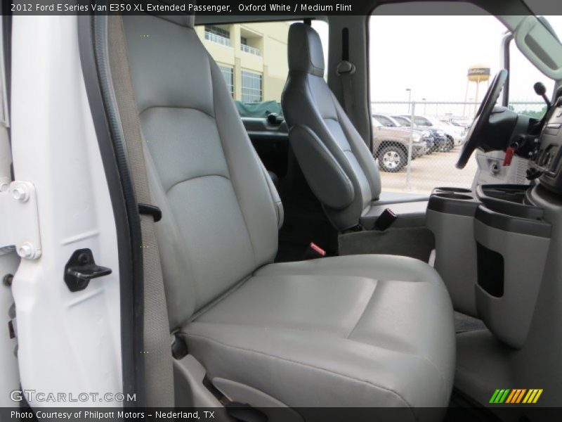 Oxford White / Medium Flint 2012 Ford E Series Van E350 XL Extended Passenger