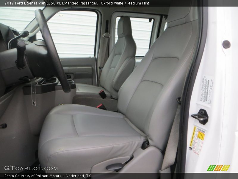 Oxford White / Medium Flint 2012 Ford E Series Van E350 XL Extended Passenger