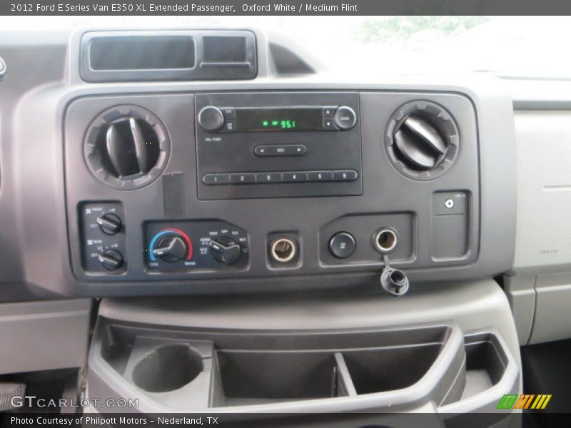 Oxford White / Medium Flint 2012 Ford E Series Van E350 XL Extended Passenger