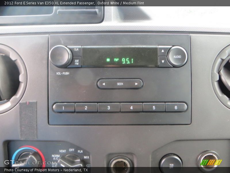 Oxford White / Medium Flint 2012 Ford E Series Van E350 XL Extended Passenger